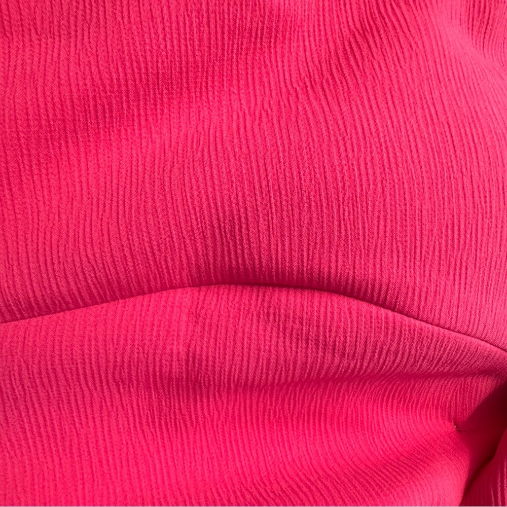 Forever Unique Hot Pink One Shoulder Ruffle Mini Dress Statement Party size 2 - Picture 11 of 12